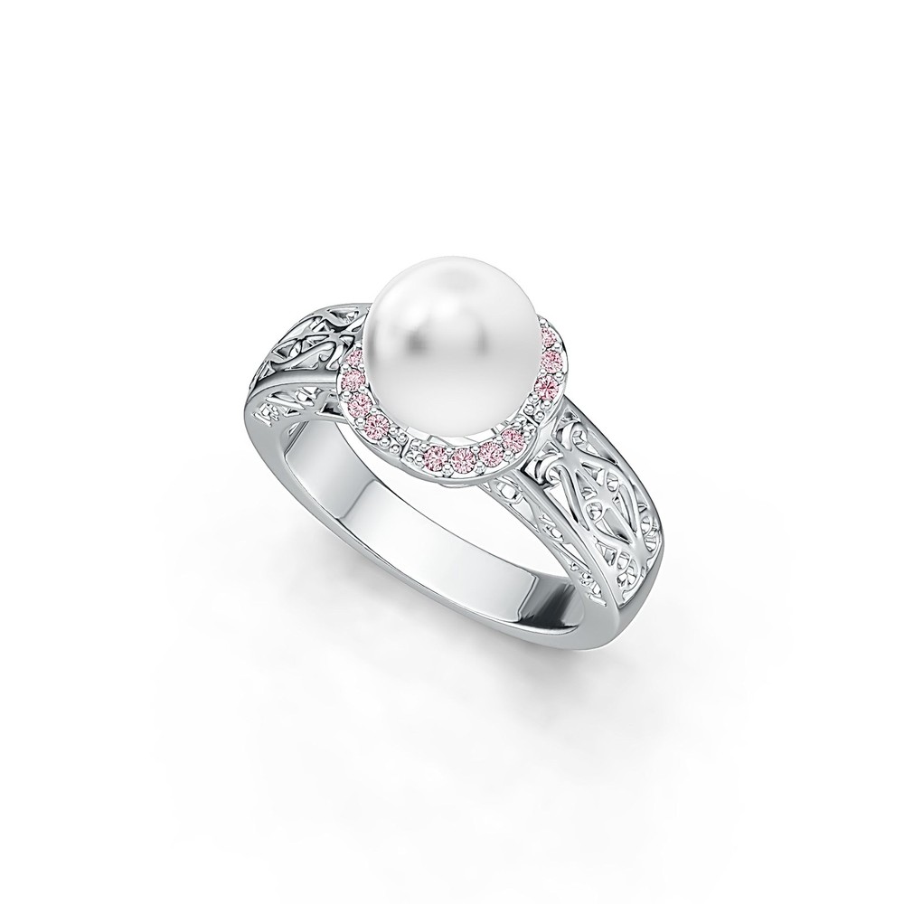 Sterling Silver Semi Mount Ring Setting Round RD 9X9MM