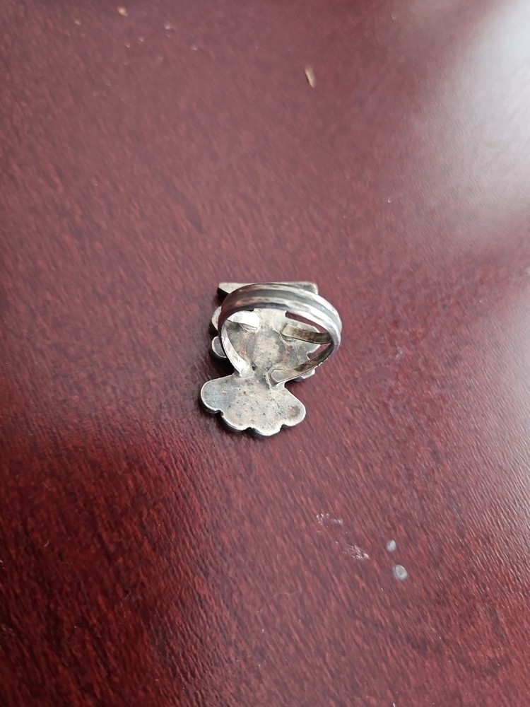 Vintage Zuni Inlay Thunderbird Ring Size 5