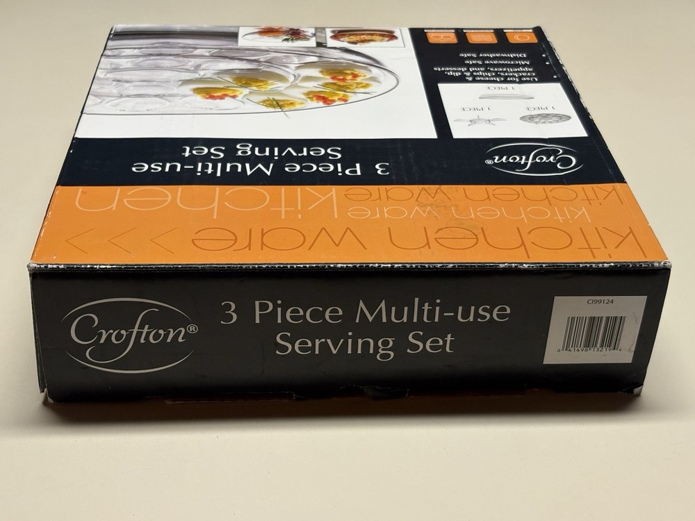 Crofton Kitchenware 3 PC. Multi-use Serving Set- VGUC-Barely Used, Versatile!!🤪