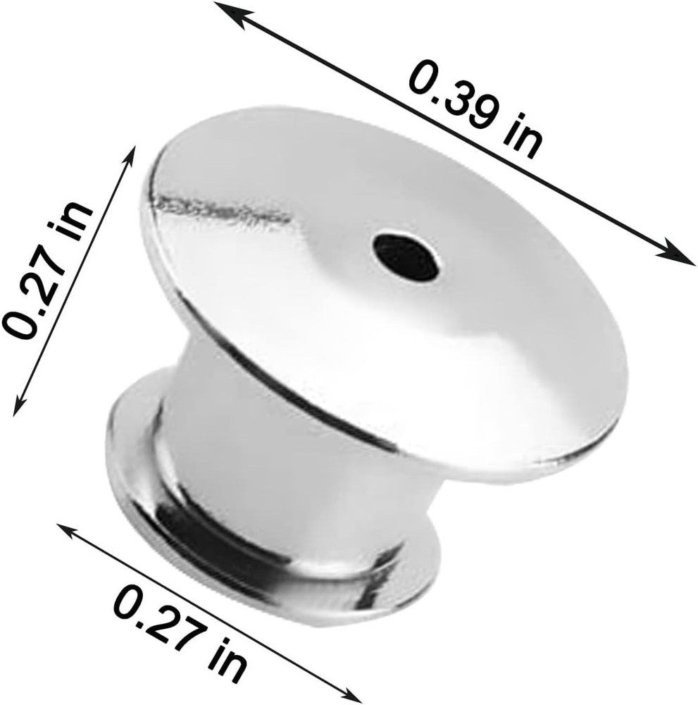 30 Pieces Metal Locking Pin Backs Locking Pin Keepers Locking Backs