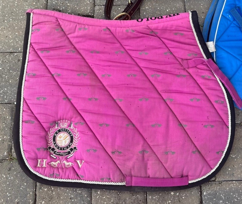 Pink HV Polo Saddle Pad Full Size