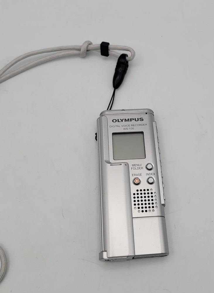 Olympus WS-100 Handheld Digital Voice Recorder 64MB w/ USB Interface - Working