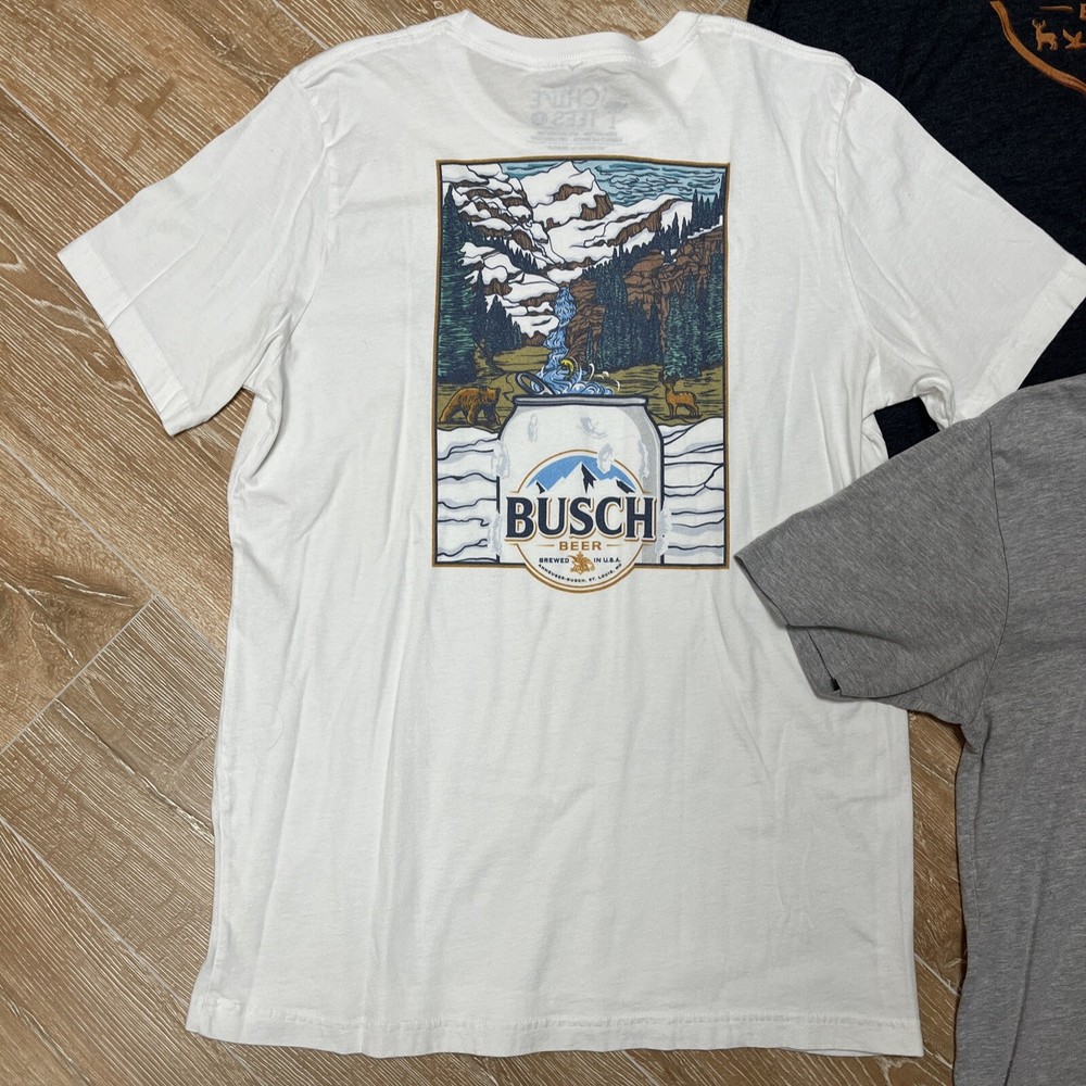 Busch Beer Tshirt Lot Chive Tees