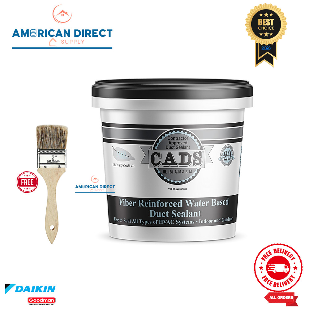 CADS  DUCT SEALANT MASTIC BLACK + BRUSH