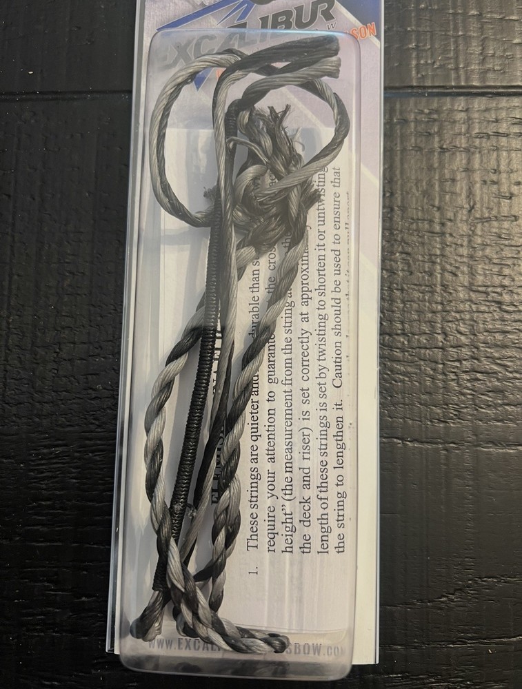 New Excalibur Micro Standard Black and Gray Crossbow String