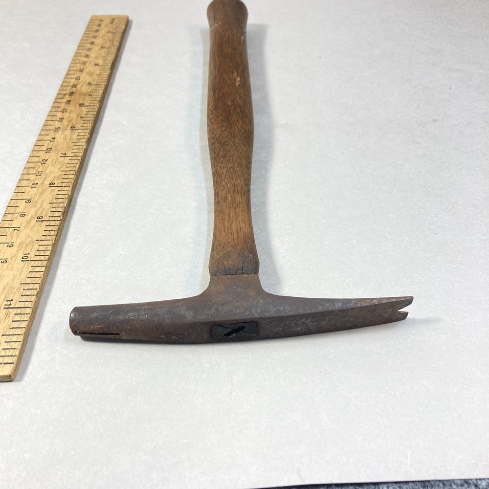 Vintage Vaughan Tack Hammer Upholsterer Pattern Split Head Nail Tack Puller USA