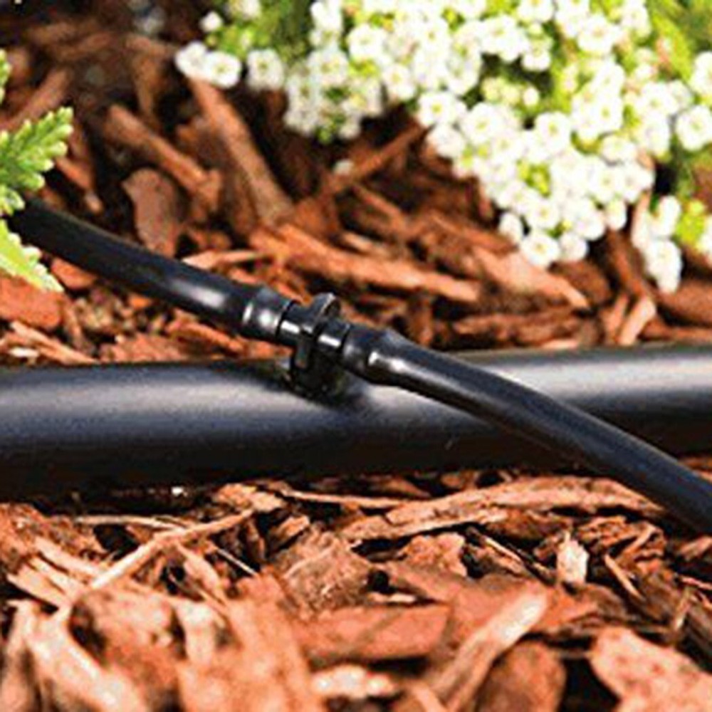 100 Pcs Drip Irrigation Barbed Fitting Connector Adaptor Coupling Hose Pipe 1/4