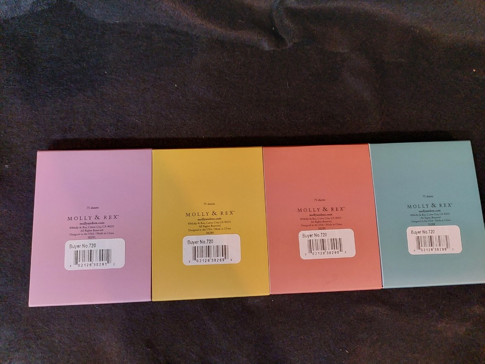 4 Small Dog & Floral Notepads