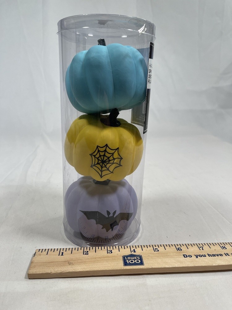 3pk Halloween Decor Pumpkins
