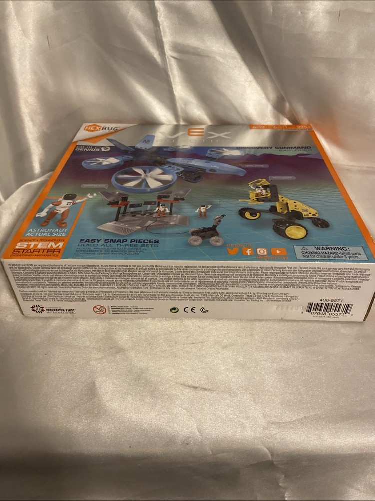 HexBug Vex Robotics Discovery Command Explorer Stem Starter 225 Pcs 2017