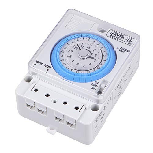Mechanical Timer Switch for Home Kitchen 48Vac/Dc Wall Countdown Clock Analog