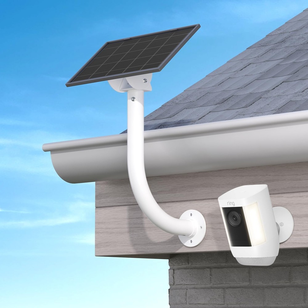 Universal Solar Panel Wall Mount Bracket - 30cm L-Shape Mount with Adjustable...