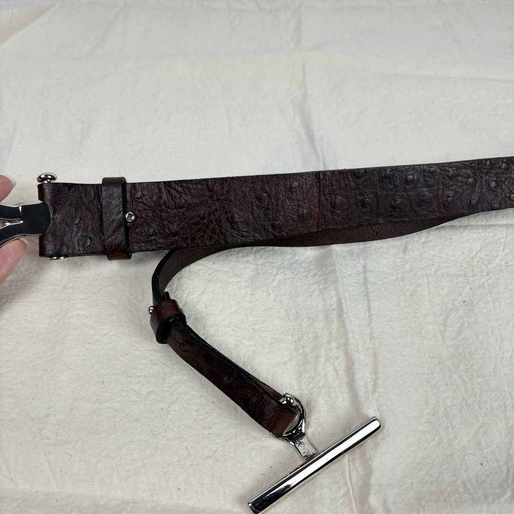 Clara Perri Brown Leather Belt