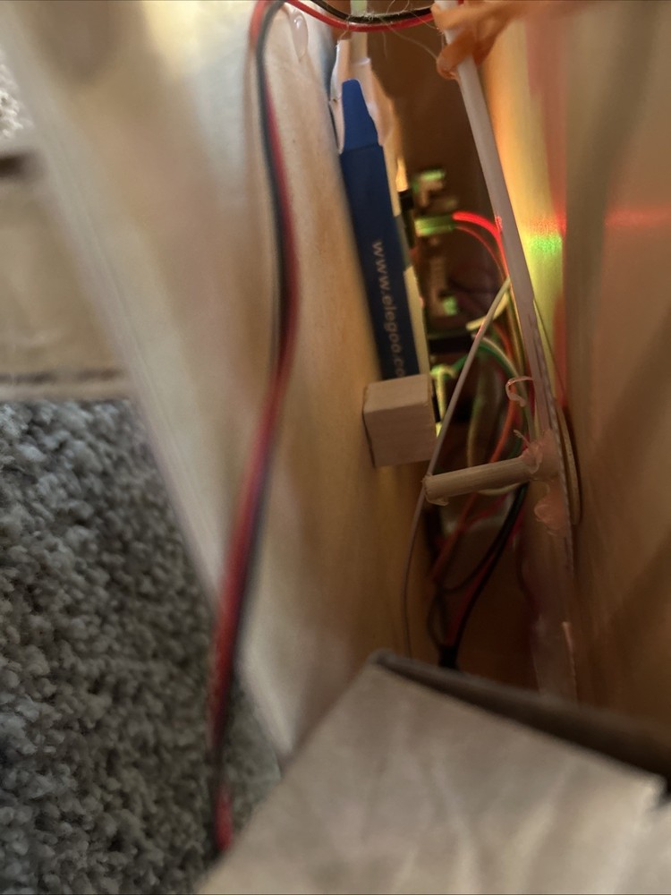 Custom Made Cardboard And Wood Pinball Machine ￼