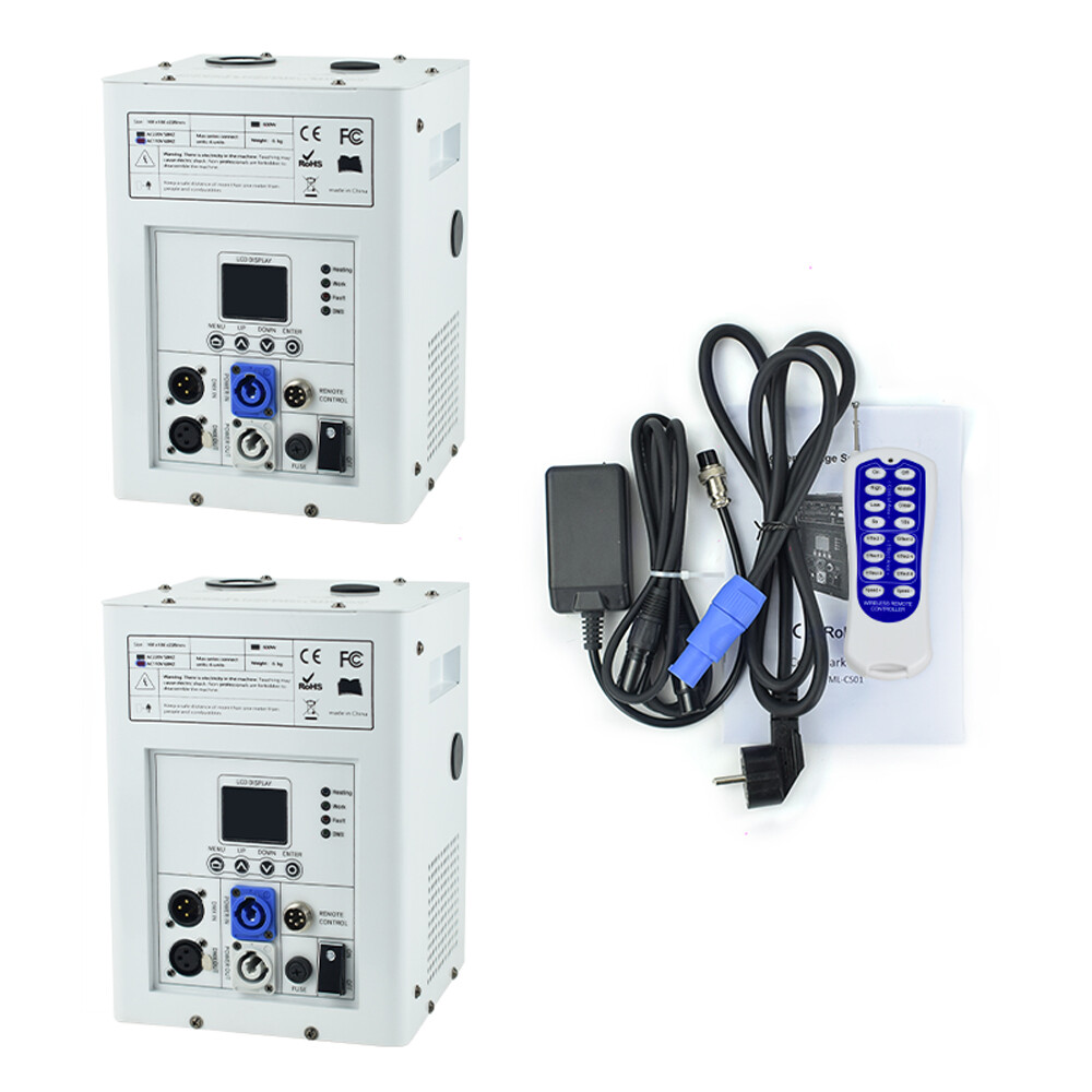 2PCS 750W Cold Spark Machine Stage Effect DMX Firework Party Wedding Firework