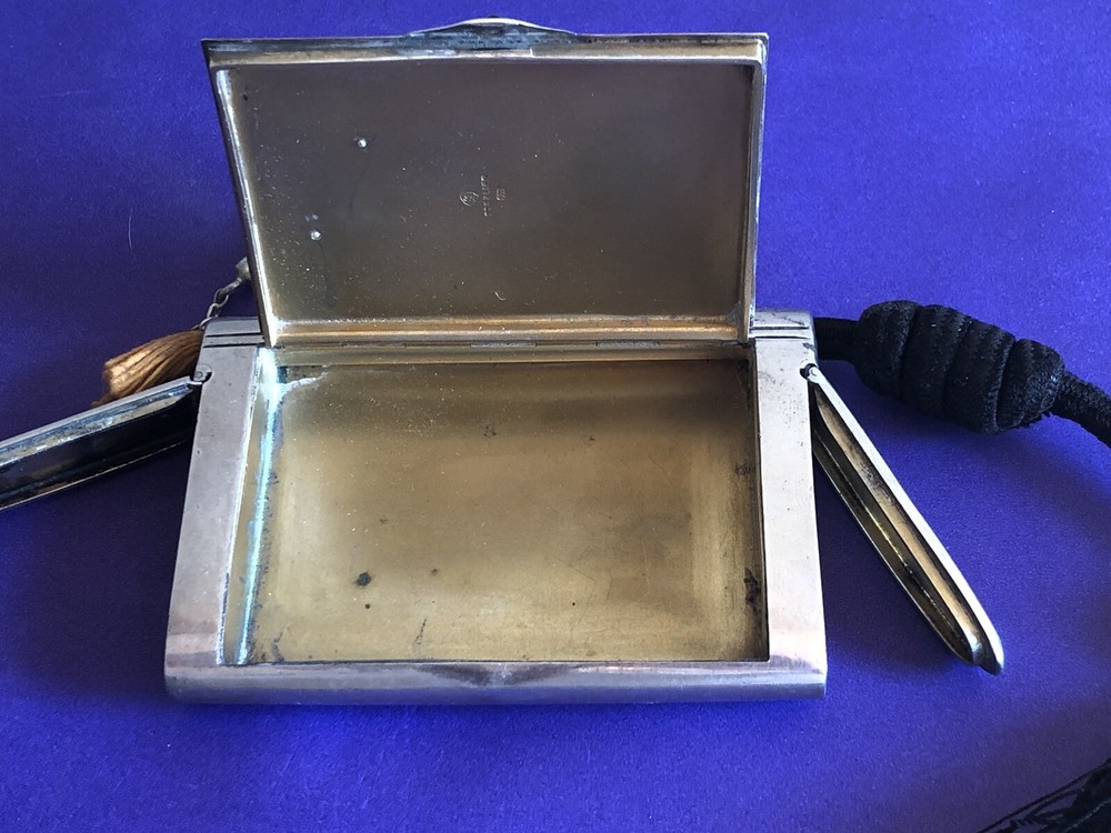 Antique English Silver Vesta/cigarette Case,circa 1900