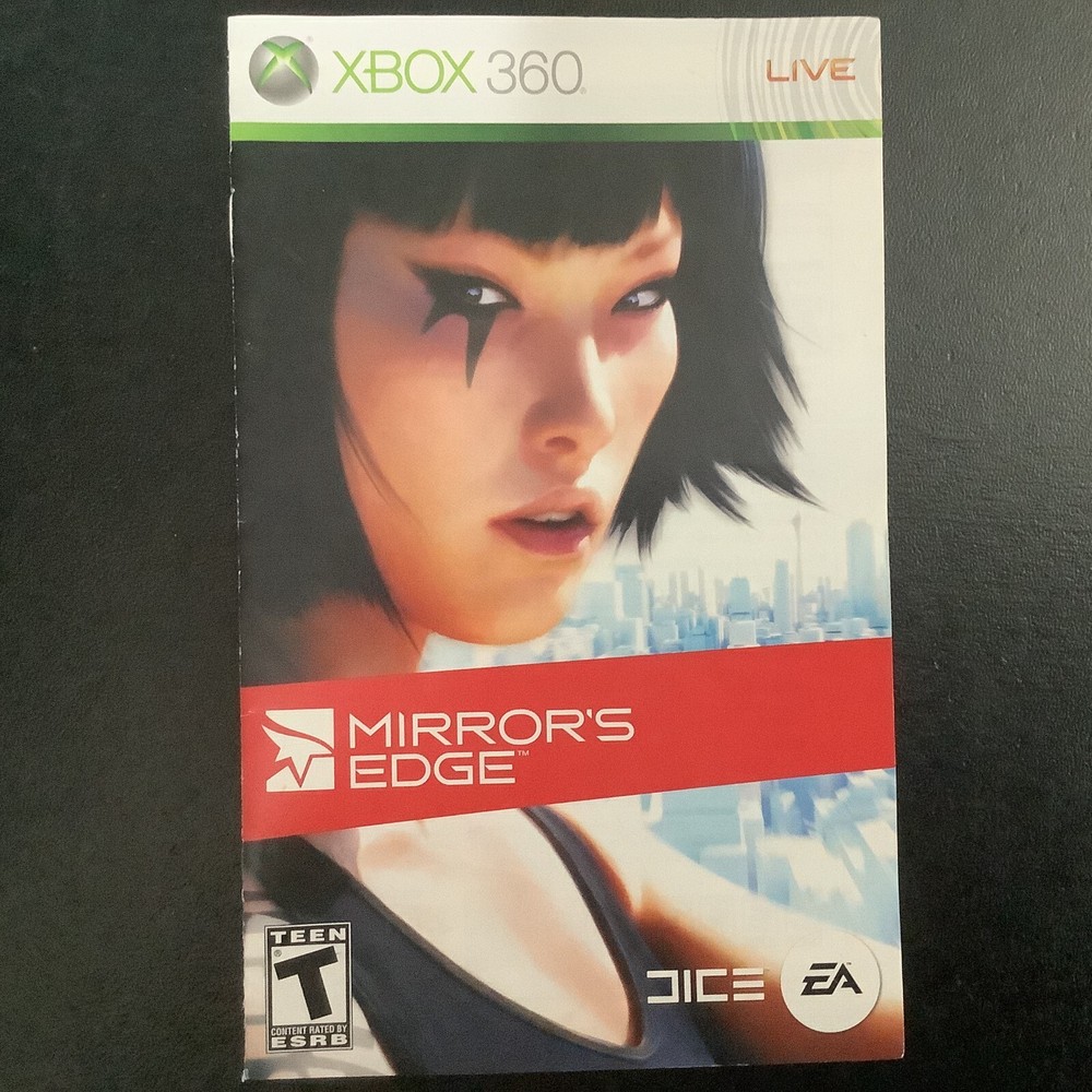 Mirror's Edge Microsoft Xbox 360 Instruction Manual Only