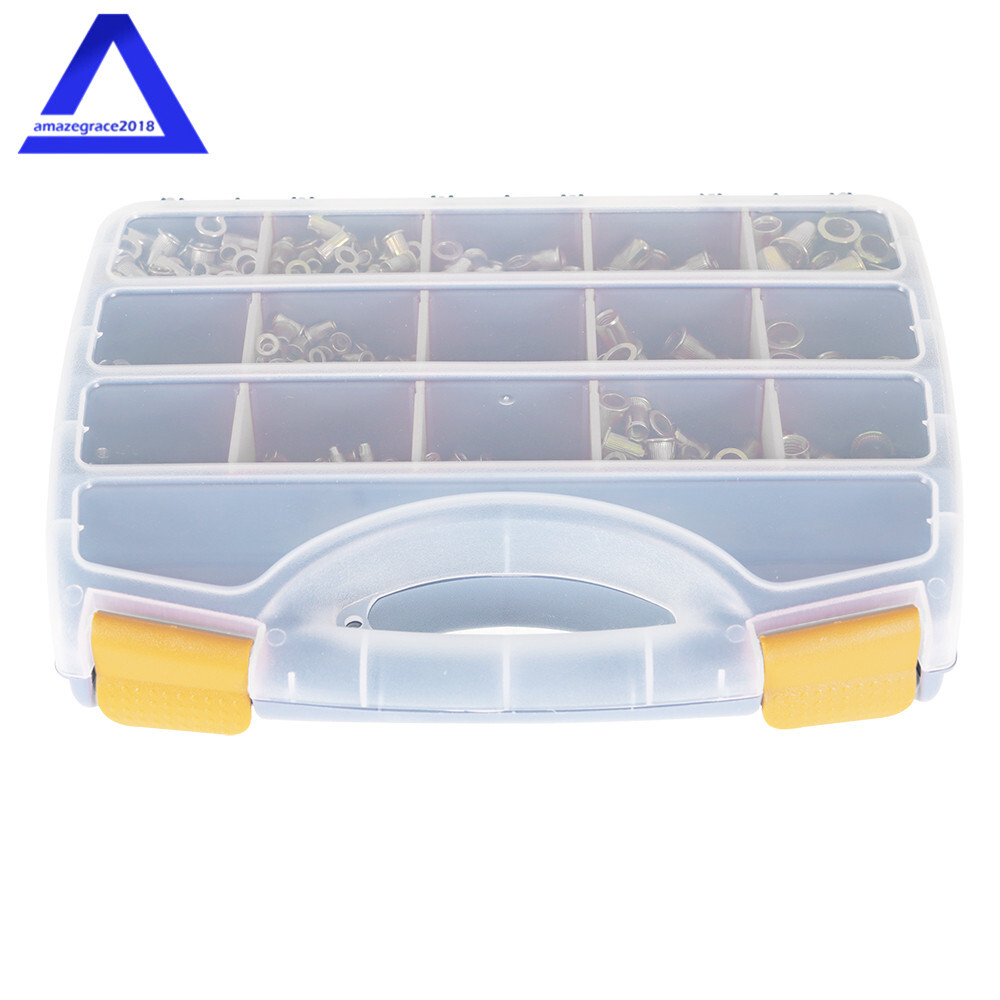 900PCS M3 - M10 Rivet Nut Gun Kit Rivnut Tool Nut Setter Thread Setting Nutsert