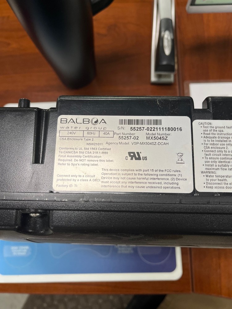 BALBOA WATER GROUP MX504SV