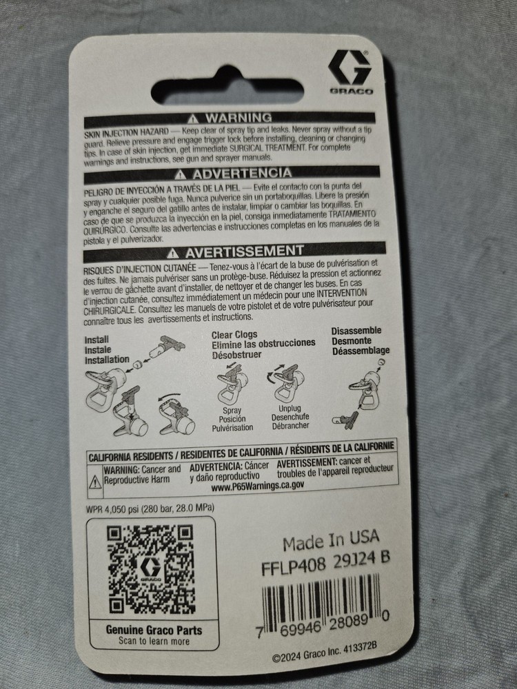 Rax X FF LP 408 Switchtip Graco