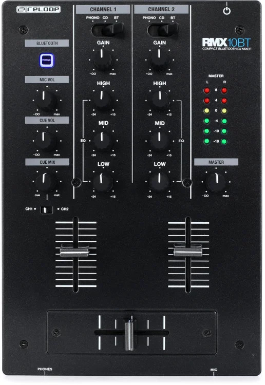Reloop RMX-10BT Compact Bluetooth DJ Mixer