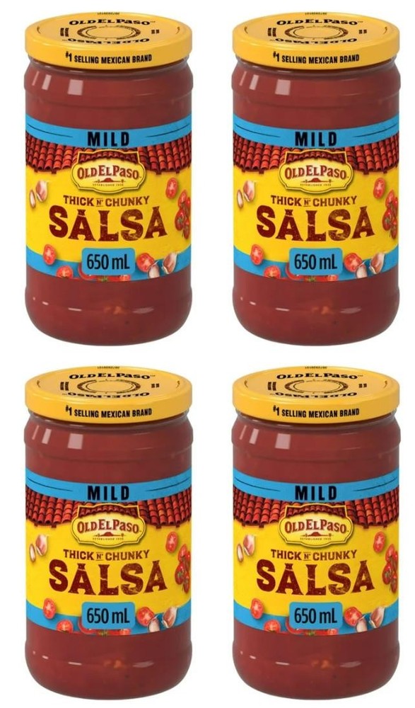 Old El Paso Thick n Chunky Mild Salsa, 650mL (4 Pack)