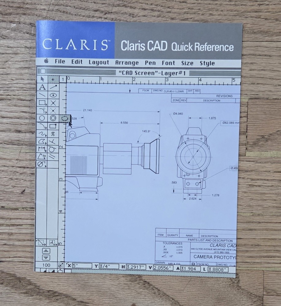 Claris CAD Quick Reference