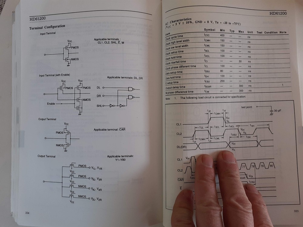 Hitachi LCD controller/Driver LSI data book ADE-407-001 D(O) (6-24D), 1991