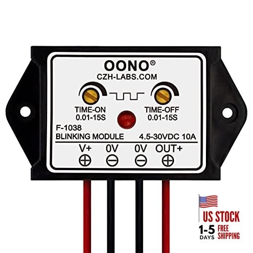 DC 4.5-30V 10Amp Blinking Flasher Module, Normally Open