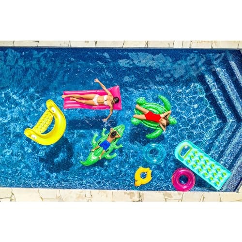 58859EP Sit 'N Float Inflatable Pool Float: Pool Lounge with Built-in 1 Float