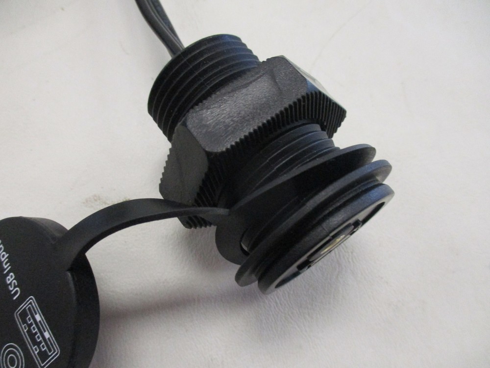 MARINE AUDIO INPUT EXTENSION CABLE PANEL MOUNT BLACK AUX-35USB-CPS BOAT