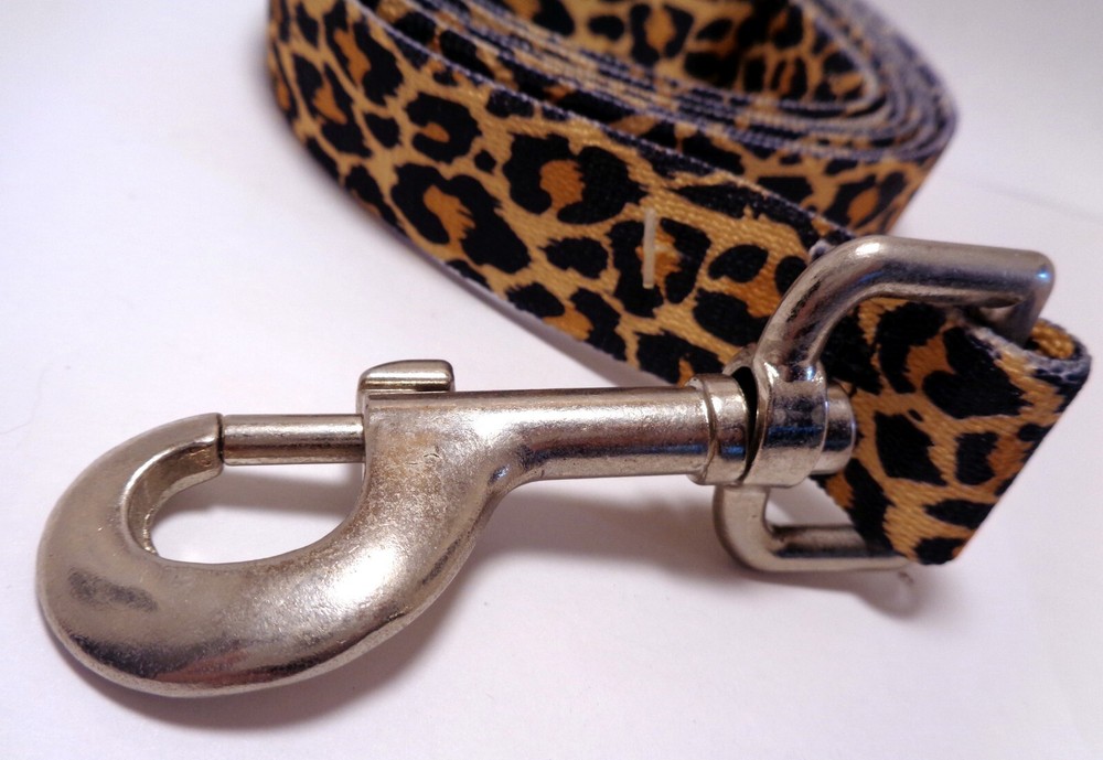 Cheetah Pattern 5' Dog Leash (NEW)