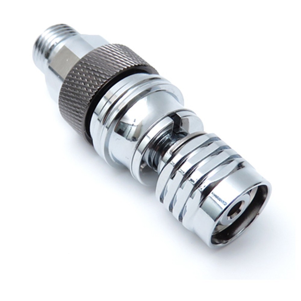 Diving full face secondary head adjuster self-locking connector adapter