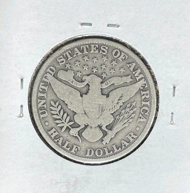 1912-P BARBER SILVER HALF DOLLAR ~ VG ~NICE COIN~