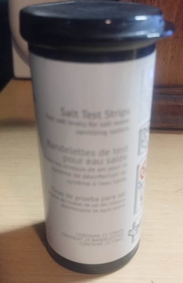 freashwater brand. saltwater test strips