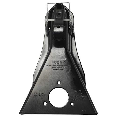 2" Ball Class IV A-Frame Trailer Coupler with Yoke Latch,8000LBS Capacity
