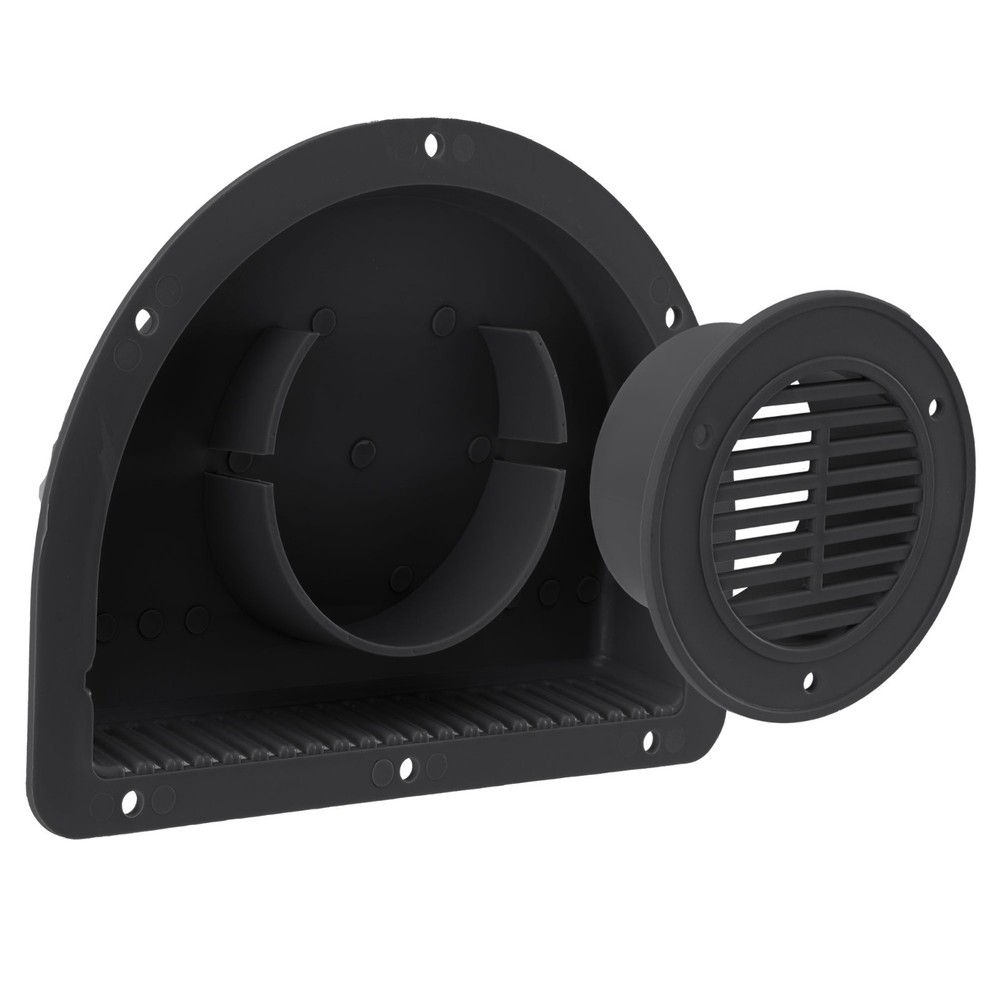 Tough Grade RV ATV Cargo Trailer Side Air Vent Black