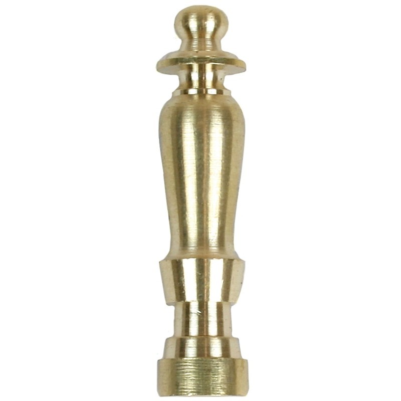Jandorf 60100 Spindle Finial, Solid Brass