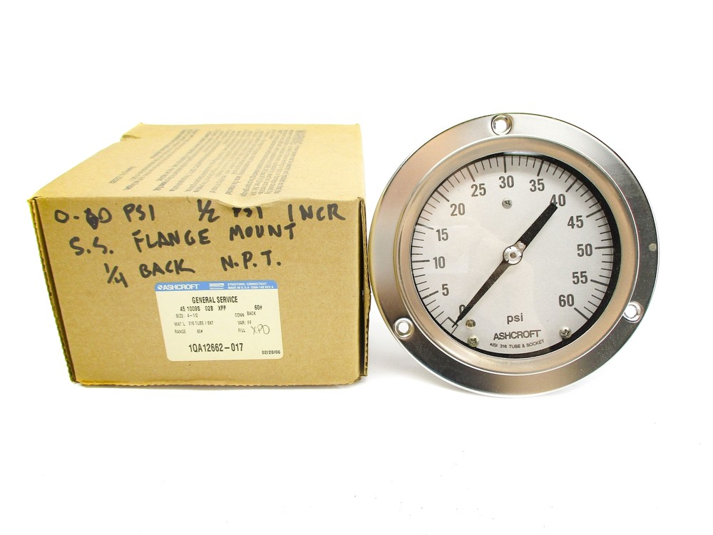 ASHCROFT 451009S02BXFF60# 60PSI NSMP