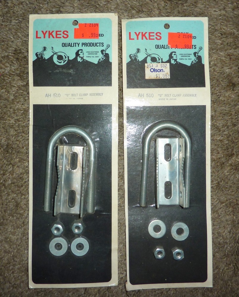 Lot Antenna Mast Cable Mounting Hardware NOS Sealed