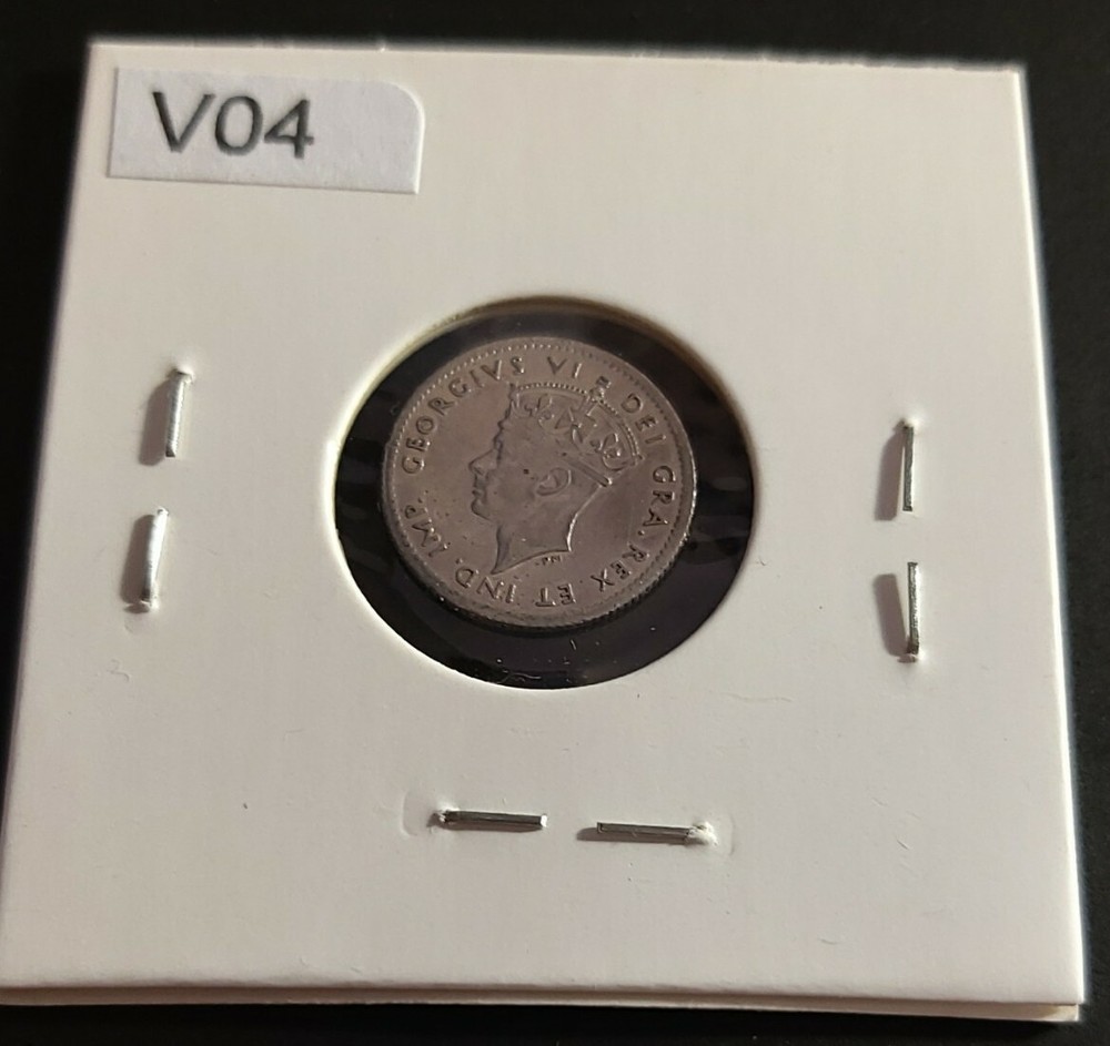 Newfoundland 1943 c 5 cent EF+ Silver Coin (#V04)