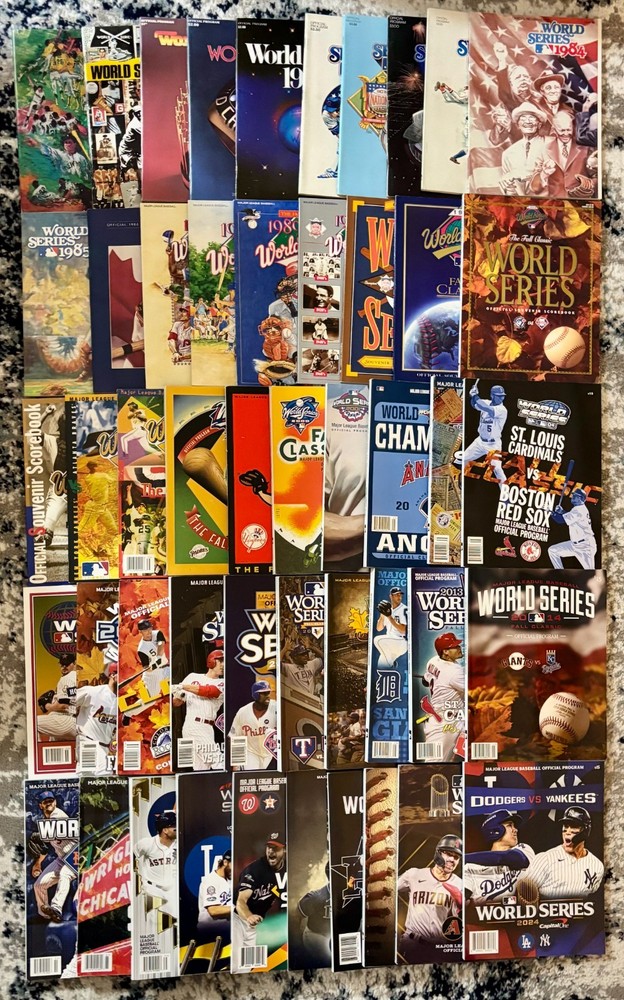 Complete 50-Year Run (1975-2024) of World Series Programs - Great Condition