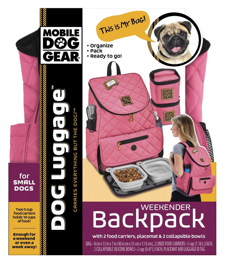 Mobile Dog Gear Unisex Weekender Backpack™ Pink One Size One Size