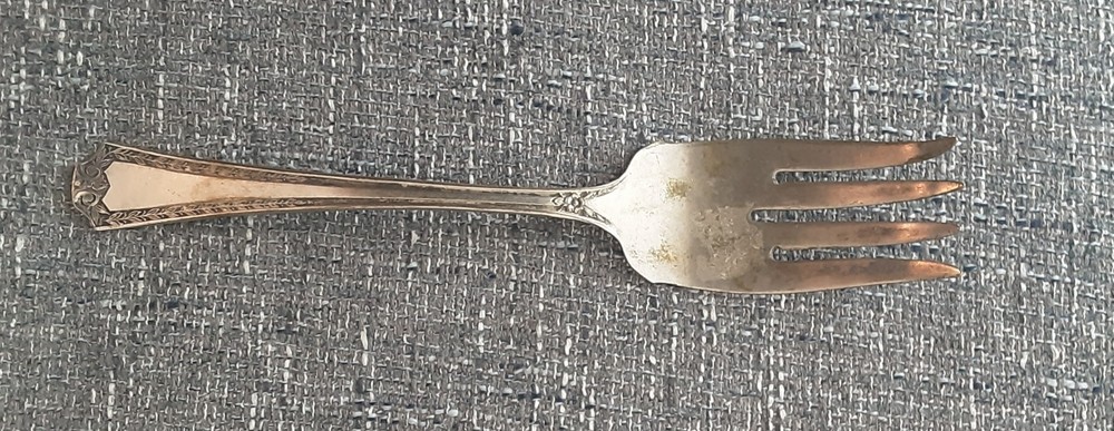 Vintage/Antique Silverplate Sheffield A1, Medium Serving Fork