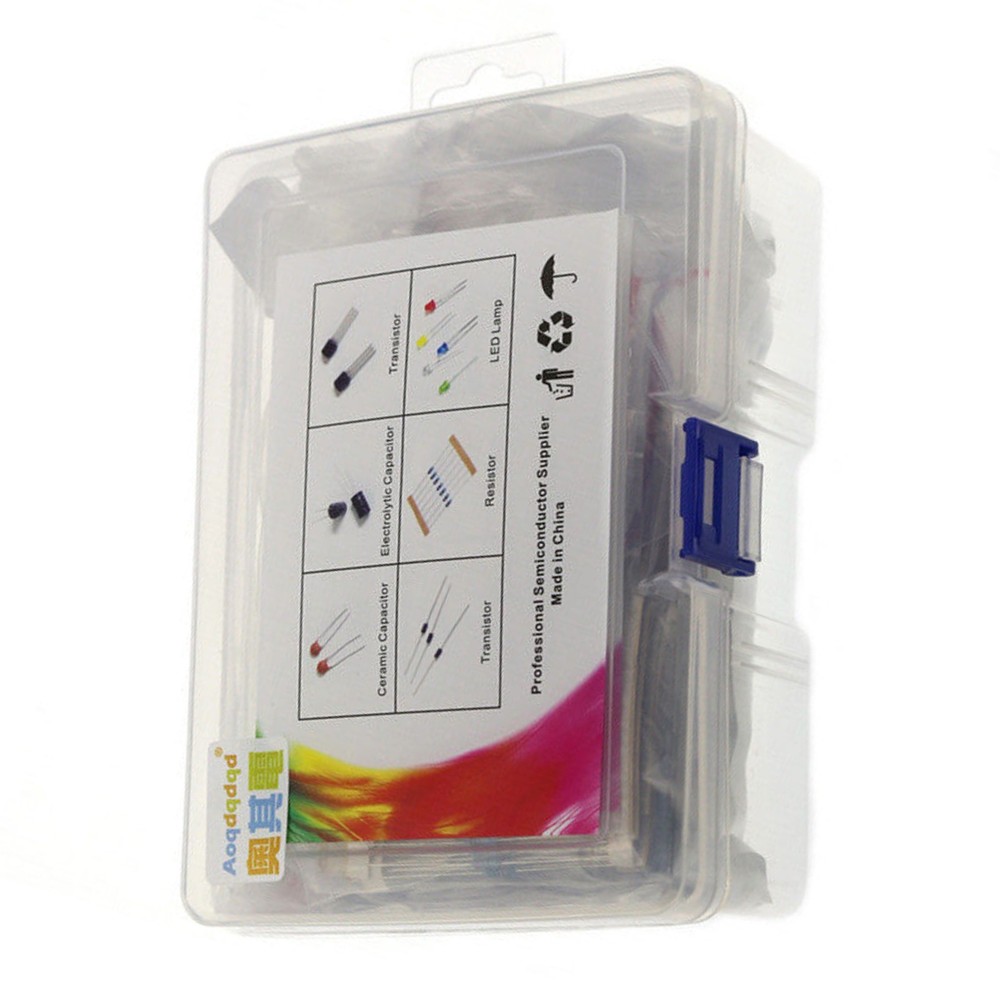 Electronic Component Transistor Capacitor Diode LED Metal Film Resistor Kit