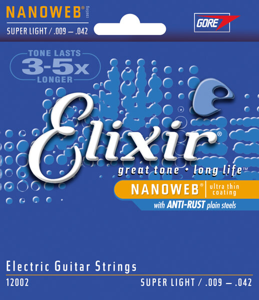Elixir Super Light Electric Strings (9-42) (Nanoweb)