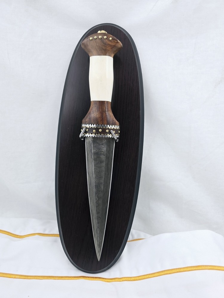 Damascus Scottish Dirk Dagger 12.5" Knife