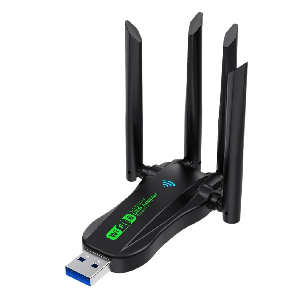 For Computer WiFi 6 Bluetooth 5.4 Adapter Dual Band USB Wireless Network Card