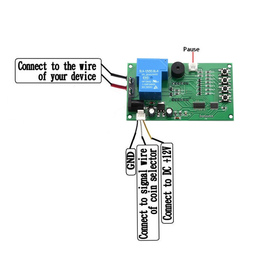 Time Relay / Timer Control Board Power Supply Module For Arcade Vending Machine