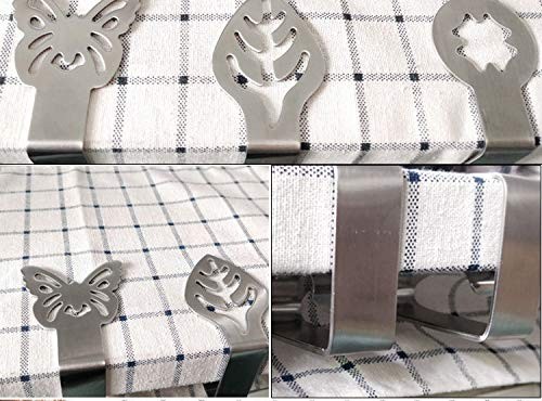 6 Pack Tablecloth Clips Clamps Stainless Steel Table Clips Thickened Strong